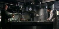 Phlox and William T. Riker cook