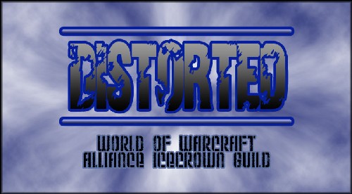 Distorted logo