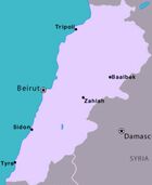 Lebanon map