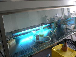 UV-ontsmetting laminaire-vloeikast