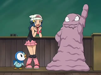 EP557 Grimer imitando las poses de Maya (2)