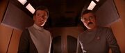 Scott bringt Kirk zur Enterprise