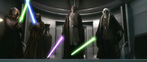 Windu Kolar Tiin Fisto arrests Palpatine