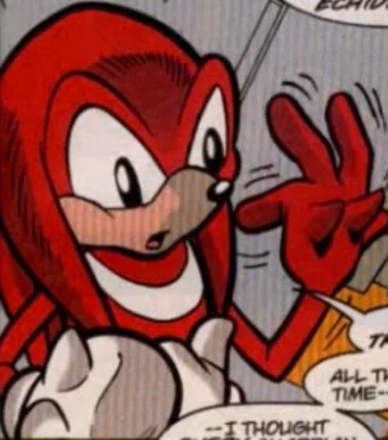 This What Knuckles Look Like Without His Gloves R sonic