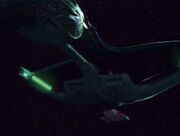 USS Mekong und Lovoks Warbird