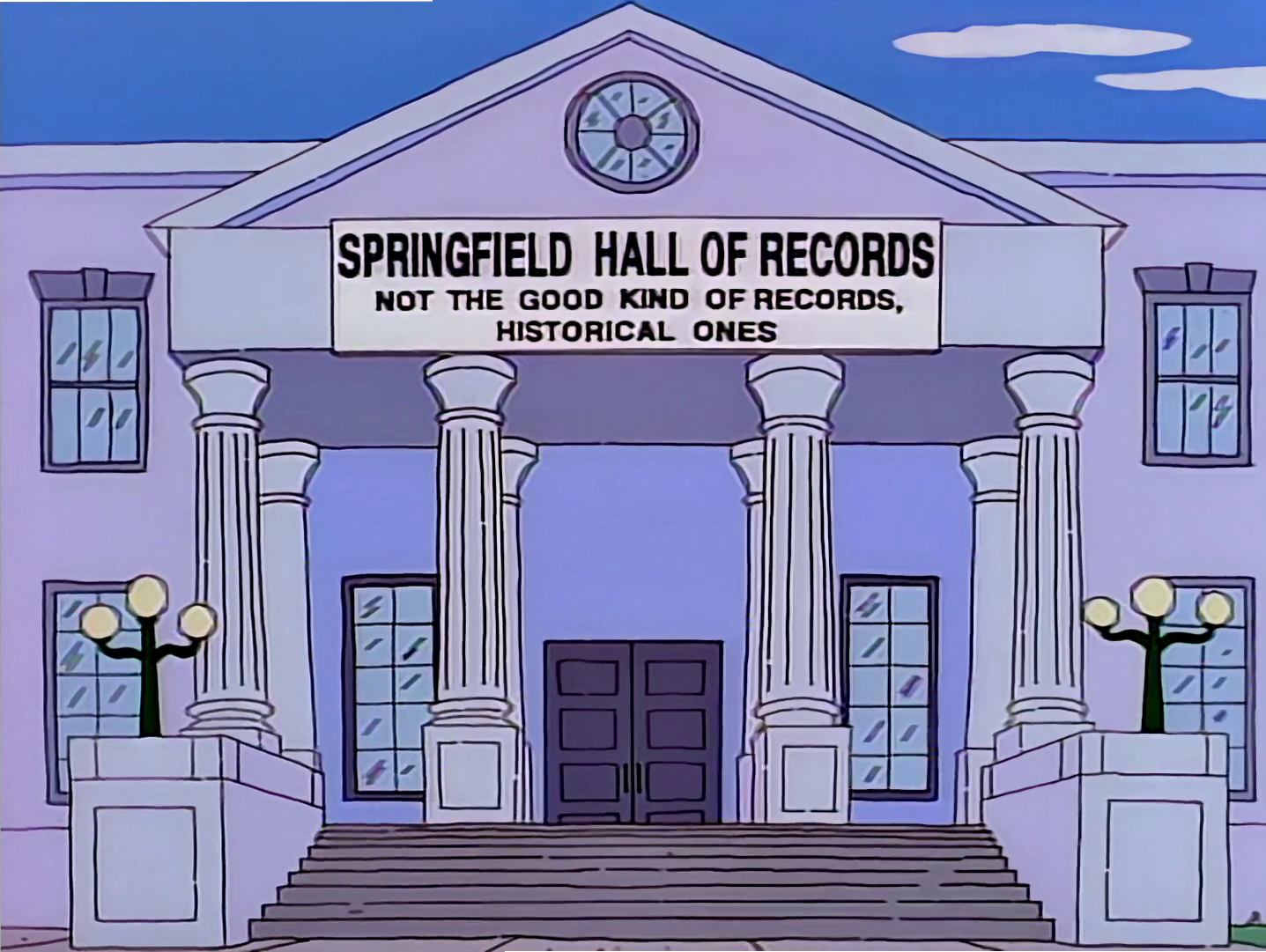 Springfield Hall of Records Simpsons Wiki