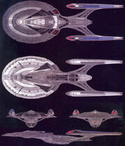 Sovereign class CGI model by Santa Barbara Studios