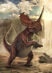 Rearing Centrosaurus