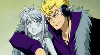 Laxus takes Lucy and other girls as a hostages