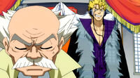 Laxus trying to force him to resign from the position of Master