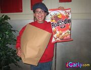 Mandy proudly flaunts her Fladoodles!