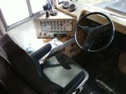 School bus cockpit