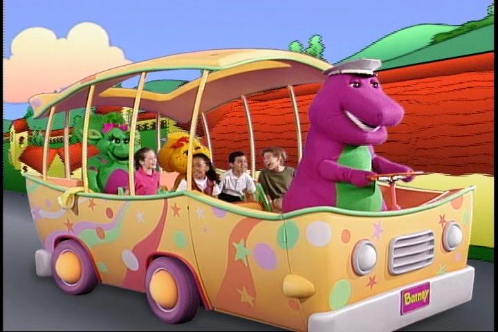 barney adventure bus vhs 1997