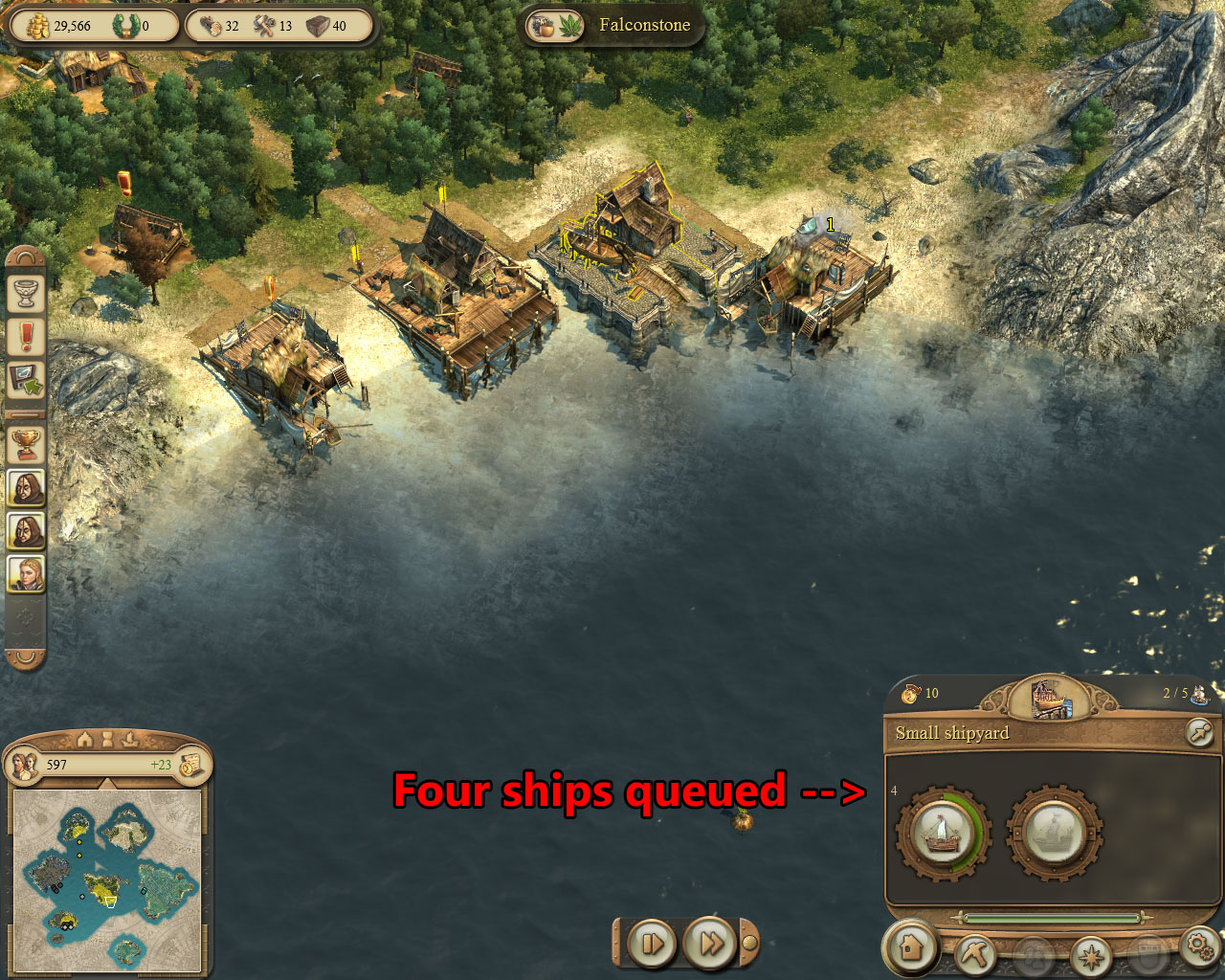 anno 1404 how to intercept ships