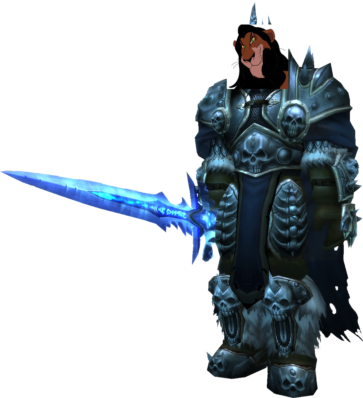 lich king minecraft skin transparent