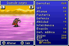 Estadisticas Duende Negro