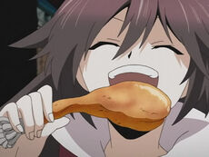 Alice eating