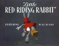 Little red riding rabbit title card