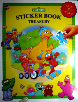 Sticker Bk Treasury Sesame St