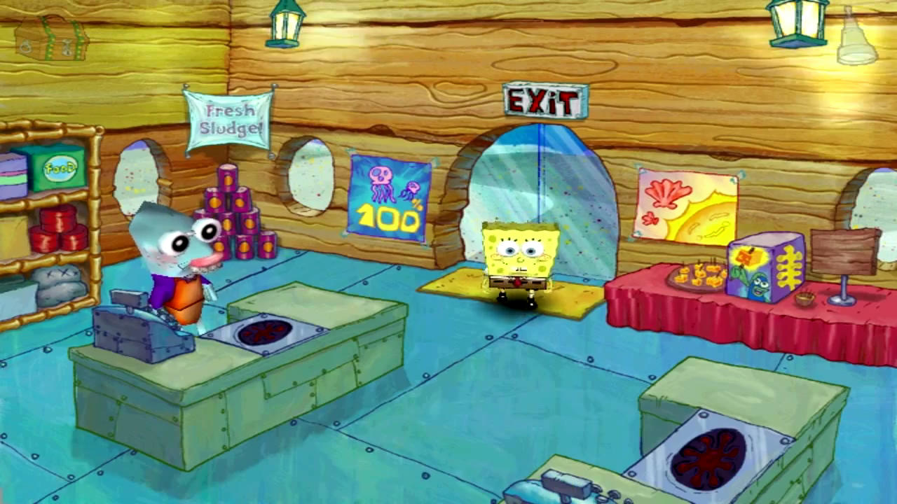spongebob squarepants employee of the month old games
