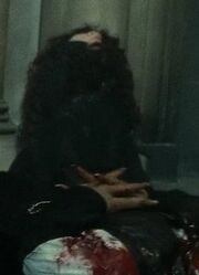 Bellatrix cowers