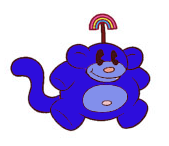 rainbow monkey knd plush