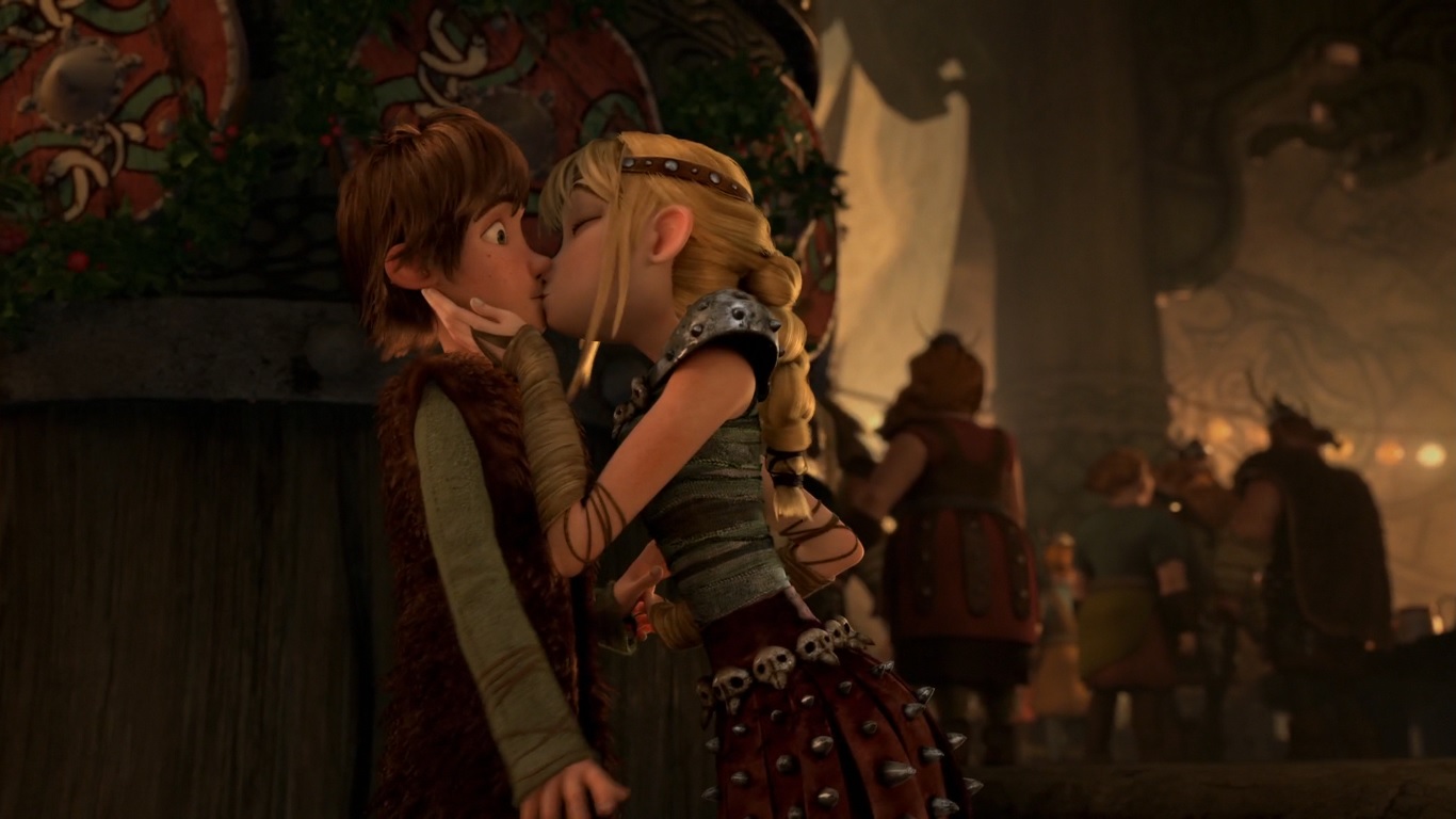 Image Astrid And Hiccups Second Kiss How To Train Your Dragon Wiki 2340