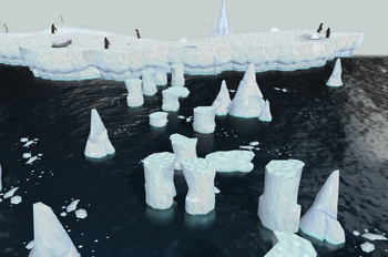 Penguin hunting area