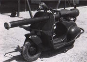 Scooter-mounted-cannon