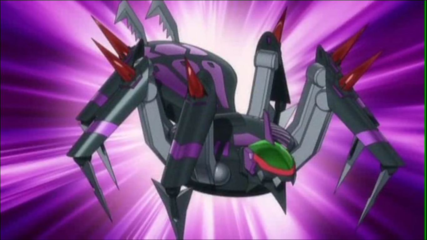 Механические бакуганы  MAC_Spider_Bakugan_form