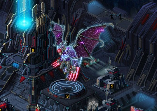 Gargoyle in city