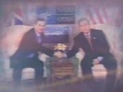 Zeitstrom, George W. Bush und Tony Blair