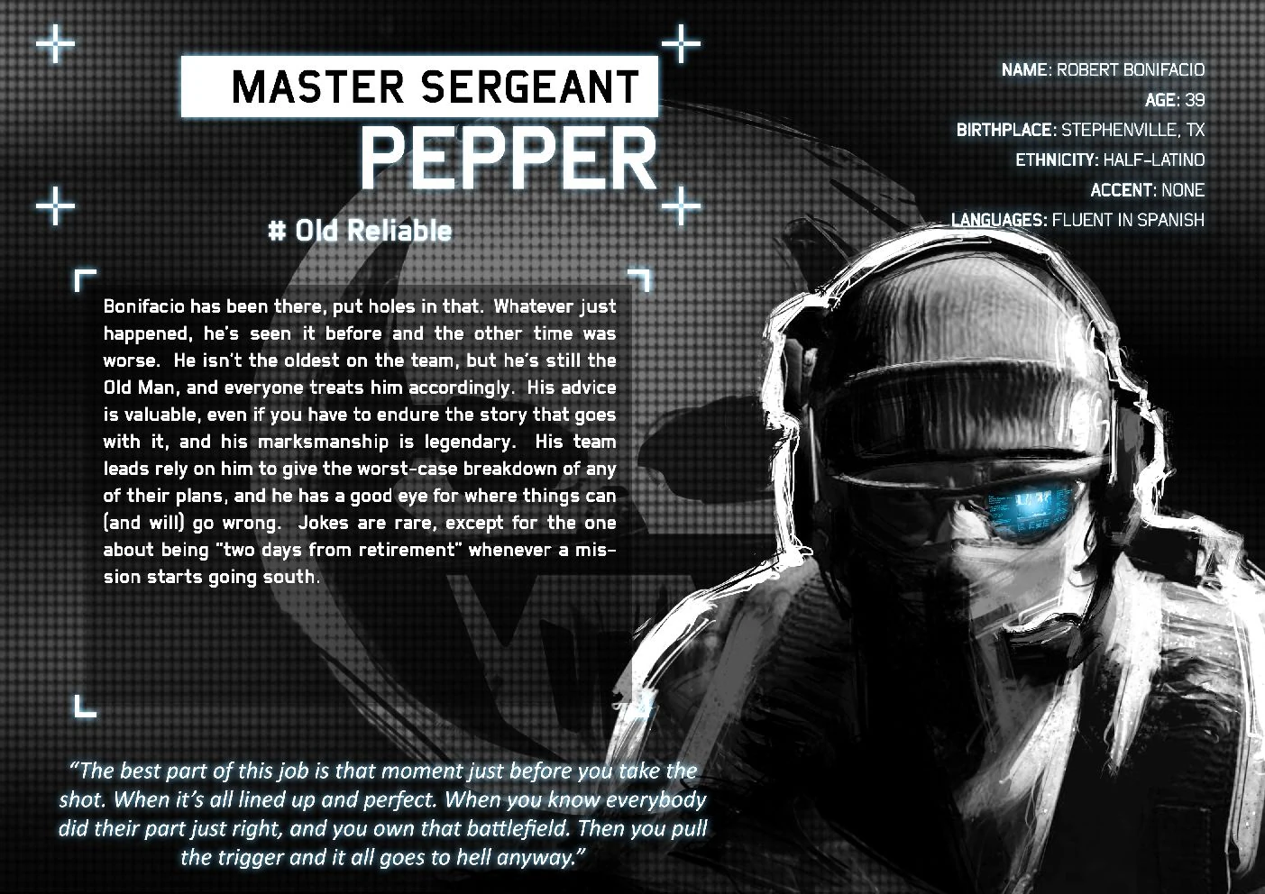 Pepper Ghost Recon Wiki A Wiki with information on characters