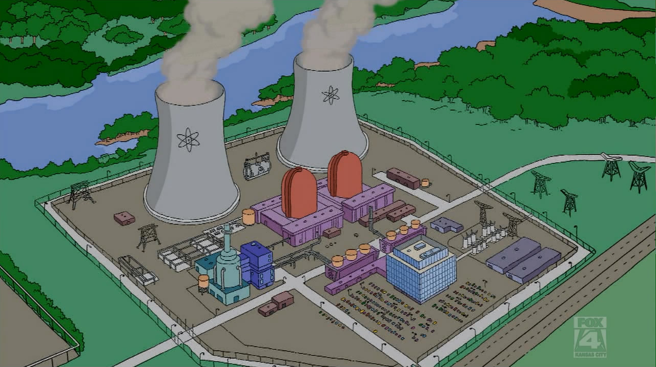 Springfield Nuclear Power Plant The Simpsons