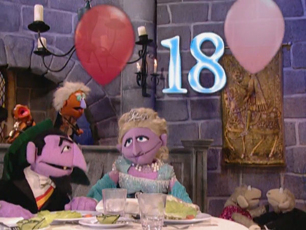 Sesame Street Number Of The Day 18 4097.18