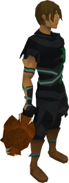 Red chinchompa equipped