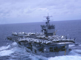 USS Enterprise From Port Quarter