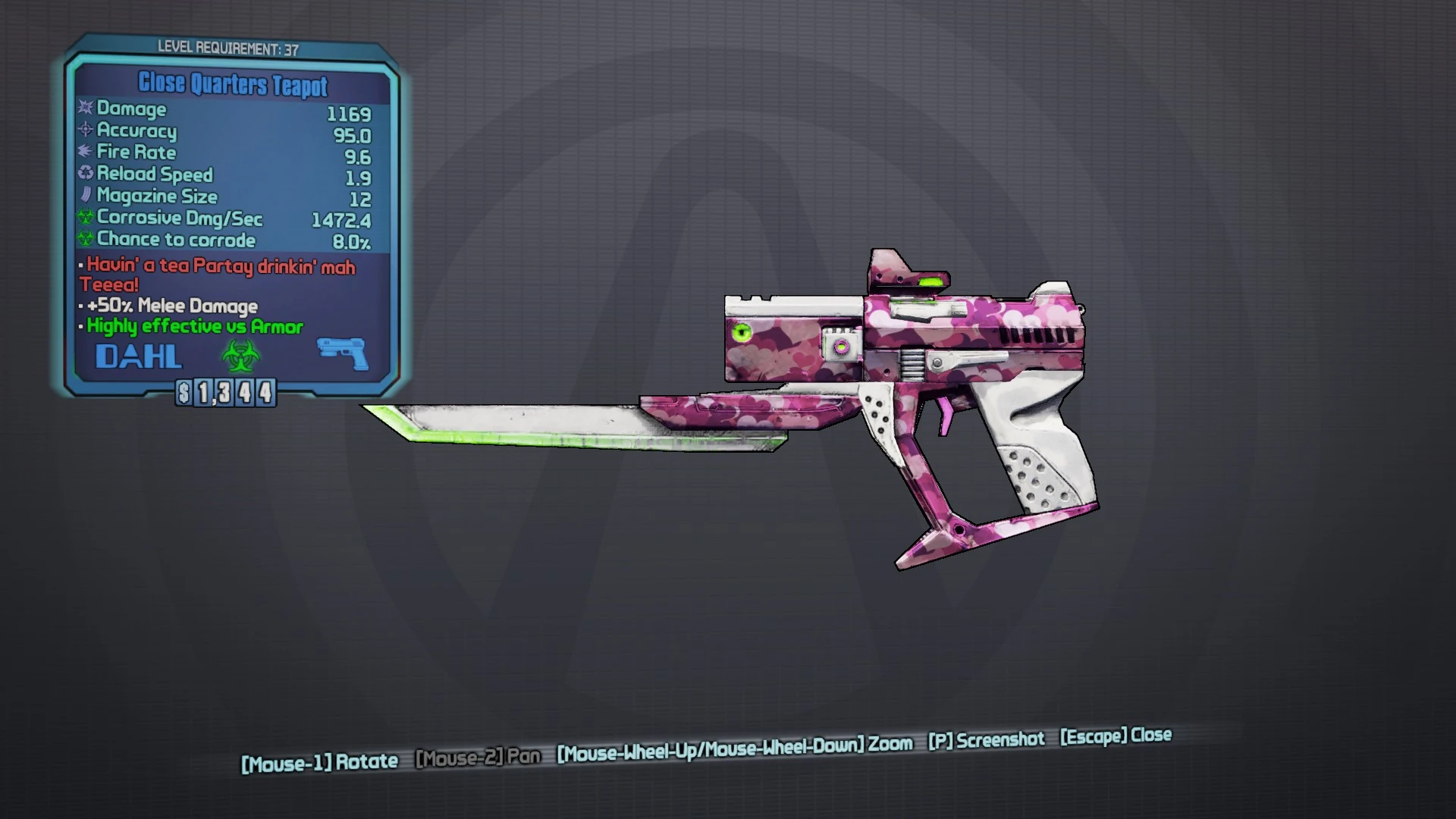 Teapot/Variant Chart Borderlands Wiki Walkthroughs, Weapons