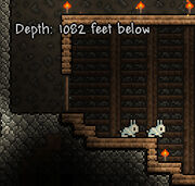 Terraria Bunny 1082-feet-below
