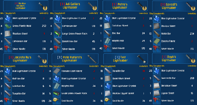 Blue Saber Set