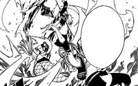 Lucy Defeating Uosuke