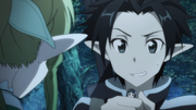 Kirito tenta esconder Yui de Leafa