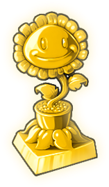 Gold Sunflower Trophy