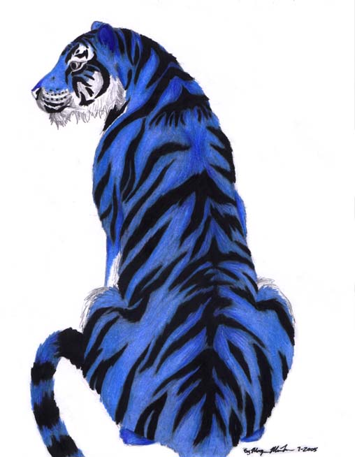 red and blue tiger character game