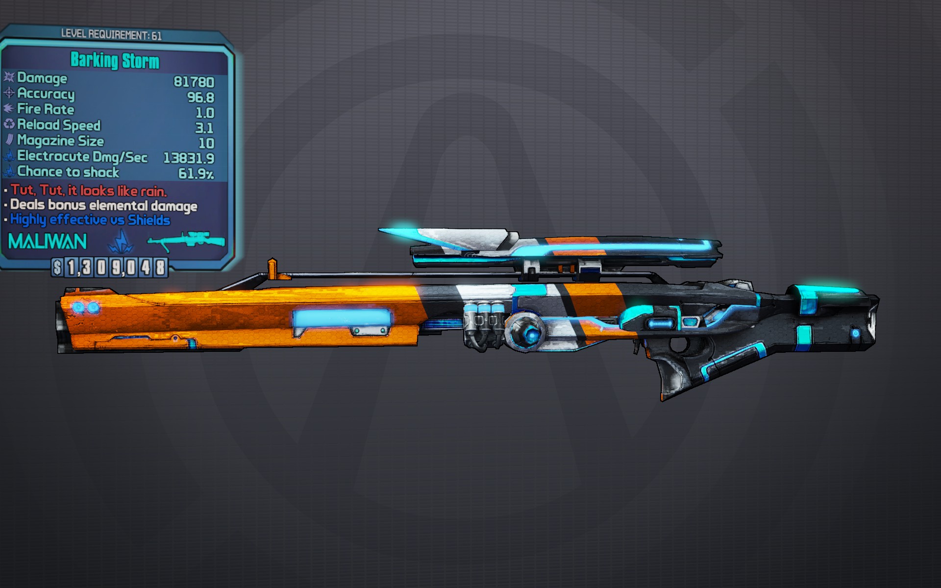 Storm (sniper rifle) Borderlands Wiki Walkthroughs, Weapons