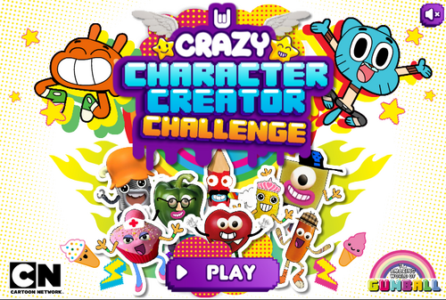 The Amazing World Of Gumball Crazy Character Creator Challenge Game