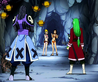 Freed and Bickslow vs. Lucy and Cana