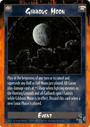 Gibbous moon