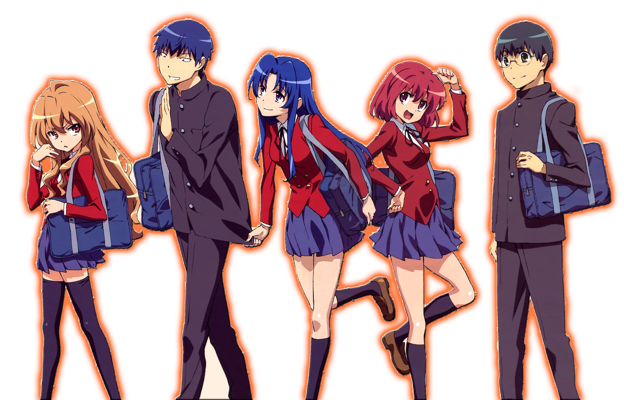 does the toradora light novel continue where the anime ends