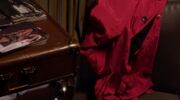 Cece's red coat